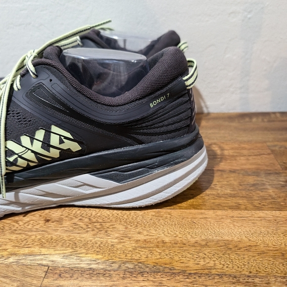 Hoka One One Bondi Run Shoes 1110530 BGBT Black Graphite Mens Size 14M Fast Ship - Picture 5 of 10